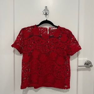 Zara Lace Floral Blouse - S